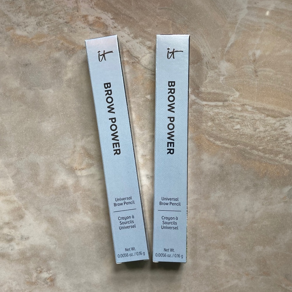 2 Full Size It Cosmetics Brow Power Pencils in Universal Auburn